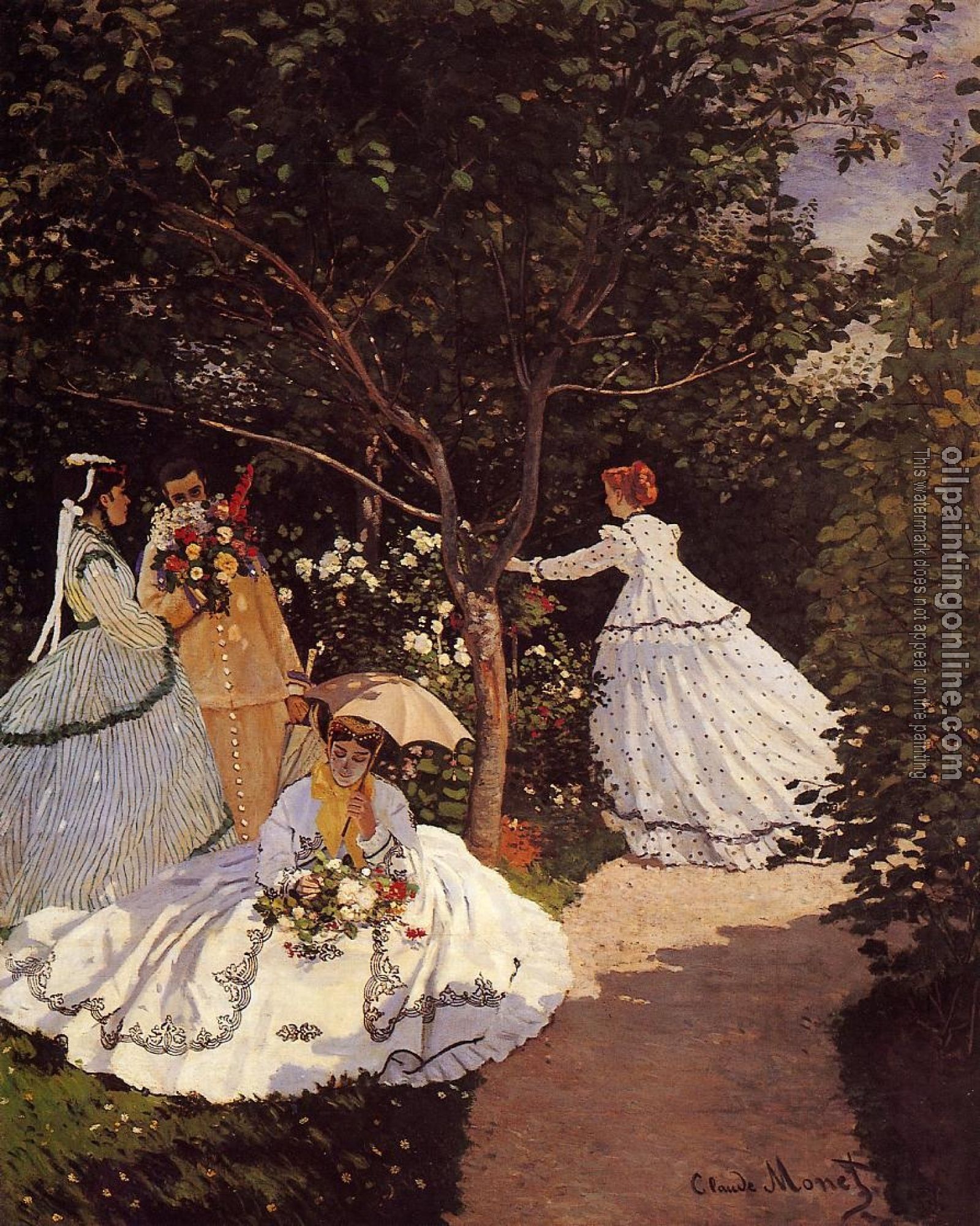 Monet, Claude Oscar - Women in the Garden